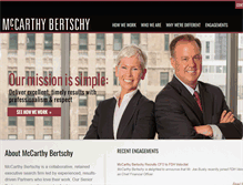 Tablet Screenshot of mccarthybertschy.com
